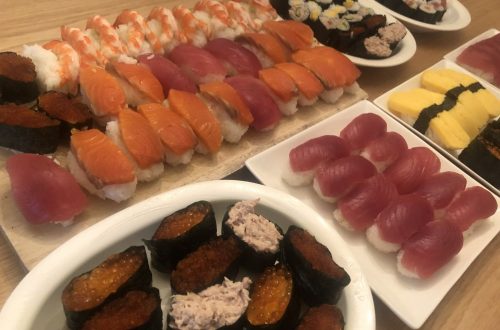 国際交流シェアハウスで誕生日寿司パーティー！